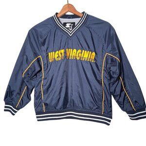 VTG WVU Mountaineers Windbreaker Youth M 8/10 Starter West Virginia University